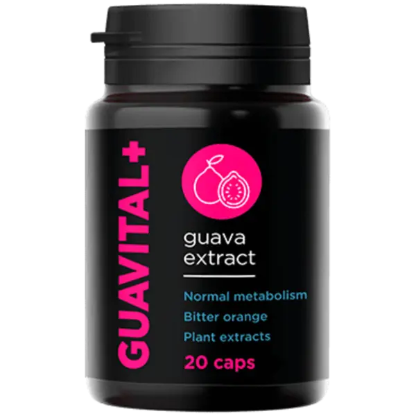 Guavital+ cápsulas naturales con extractos de plantas para metabolismo normal